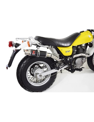 Suzuki RV 125 / RV 250 VAN VAN 2003 - 2018 Ligne complète & Silencieux Rond GP Style Noir en Inox 230mm