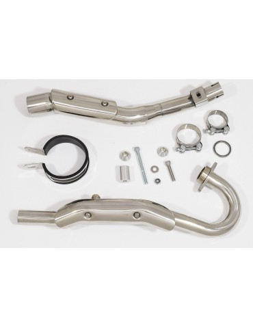 Suzuki RV 125 / RV 250 VAN VAN 2003 - 2018 Ligne complète & Silencieux Ovale Noir en Inox 400mm