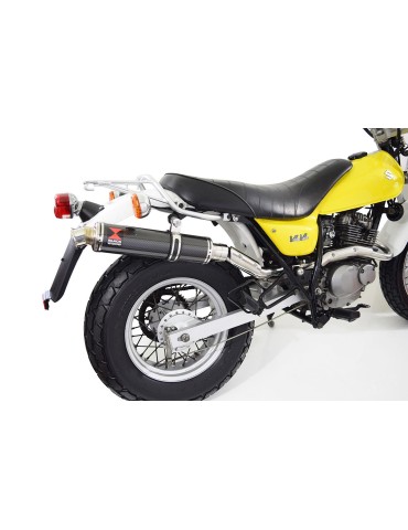 Suzuki RV 125 / RV 250 VAN VAN 2003 - 2018 Ligne complète & Silencieux Rond En Carbone 350mm