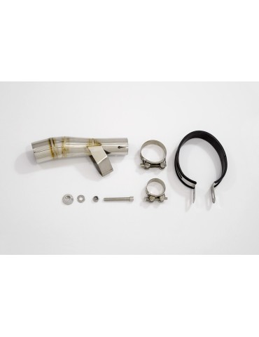 Honda NC 700 750 Integra 700 750 Tube de raccord + Silencieux Ovale Inox + Carbone Tip 200mm