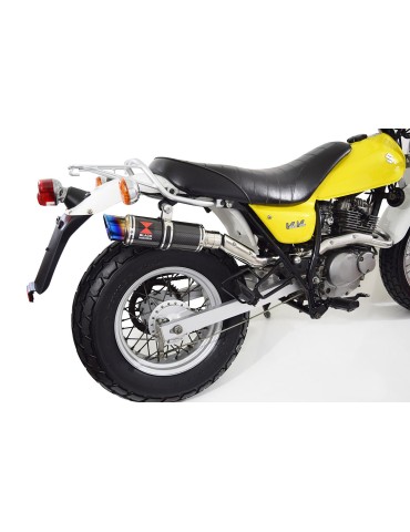 Suzuki RV 125 / RV 250 VAN VAN 2003 - 2018  Ligne complète & Silencieux GP Style Rond En Carbone & canule en Inox Anodisé 230mm