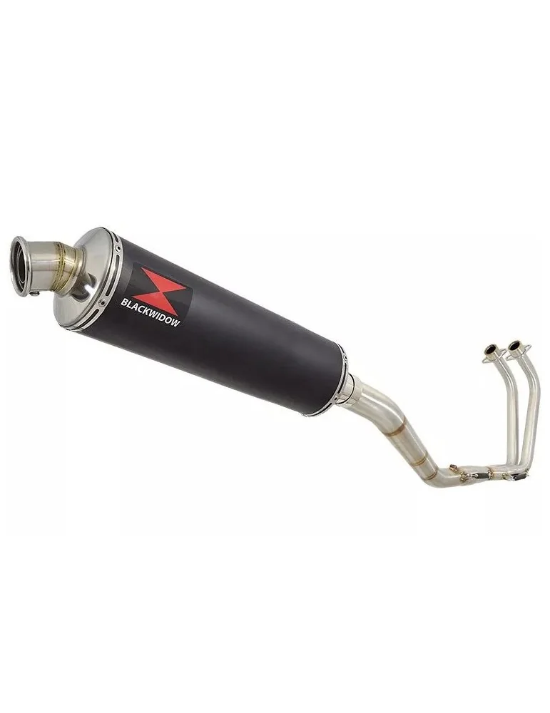 YZF R3 YZF R25 2015 - 2017 Decata Ligne complète + Silencieux Rond Noir En Inox 400mm