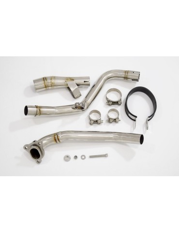 Honda NC 700 750 Integra 700 750 Decata Ligne complète / Silencieux Ovale Inox + Carbone Tip 400mm