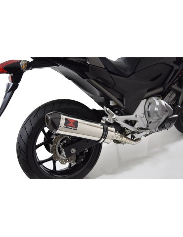 Honda NC 700 750 Integra 700 750 Decata Ligne complète / Silencieux Ovale Inox + Carbone Tip 400mm