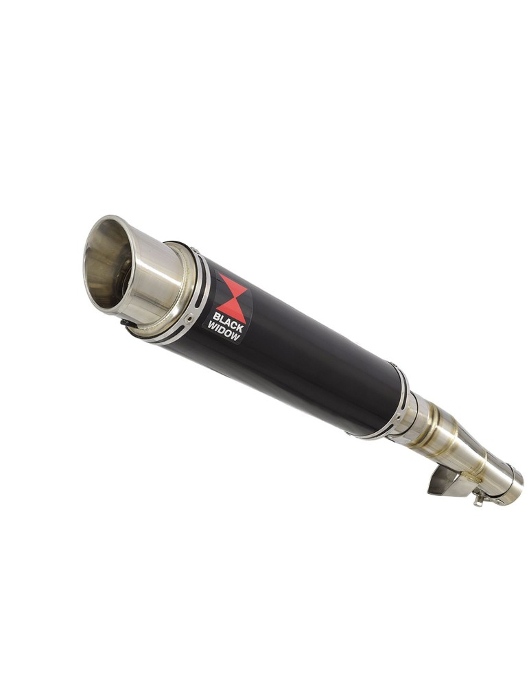 Honda NC 700 750 Integra 700 750 Tube de raccord + Silencieux GP Rond Noir Inox 350mm