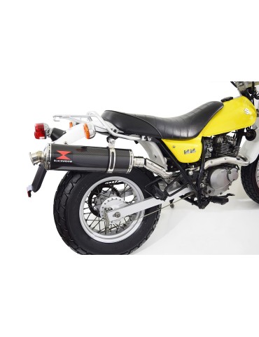 Suzuki RV 125 / RV 250 VAN VAN 2003 - 2018 Silencieux Ovale En Carbone 400mm