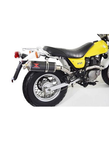 Suzuki RV 125 / RV 250 VAN VAN 2003 - 2018 Silencieux Rond En Carbone 350mm