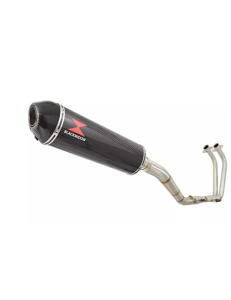 YZF R3 YZF R25 2015 - 2017 Decata Ligne complète + Silencieux Ovale En Carbone 400mm