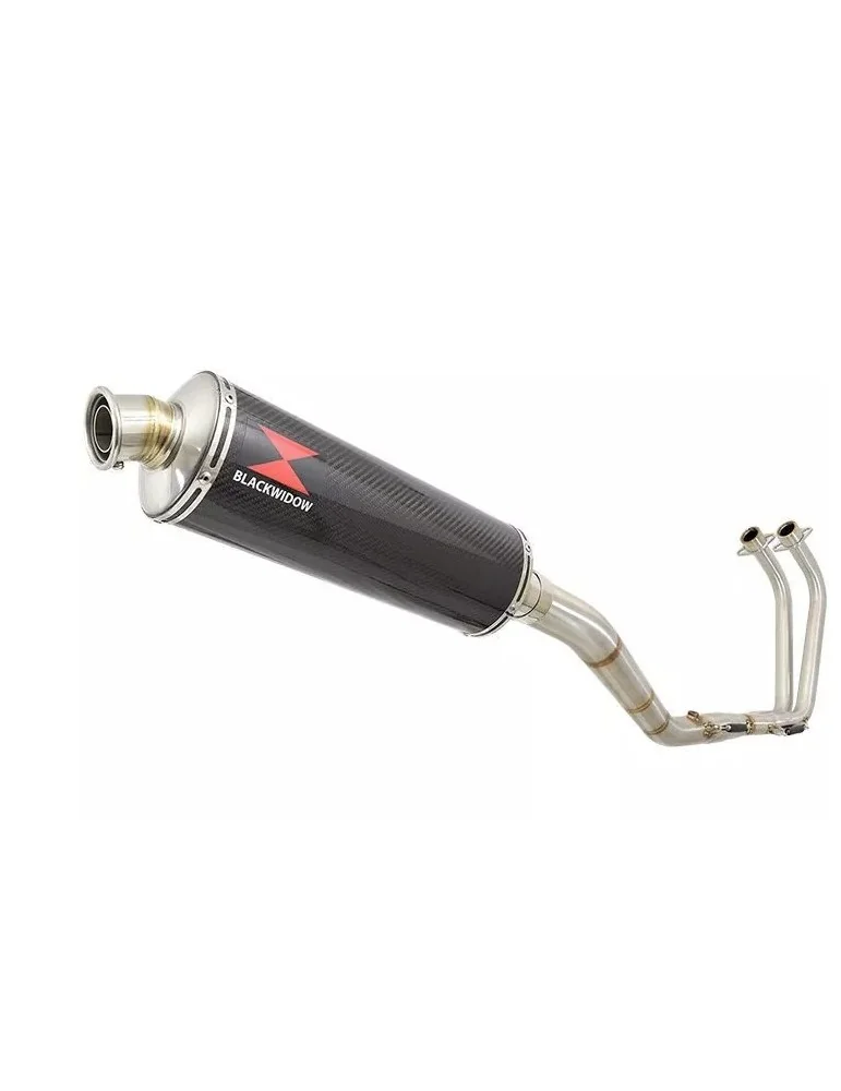 YZF R3 YZF R25 2015 - 2017 Decata Ligne complète + Silencieux Ovale En Carbone 400mm