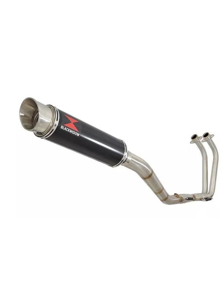 YZF R3 YZF R25 2015 - 2017 Decata Ligne complète + Silencieux GP Style Rond Noir En Inox 360mm