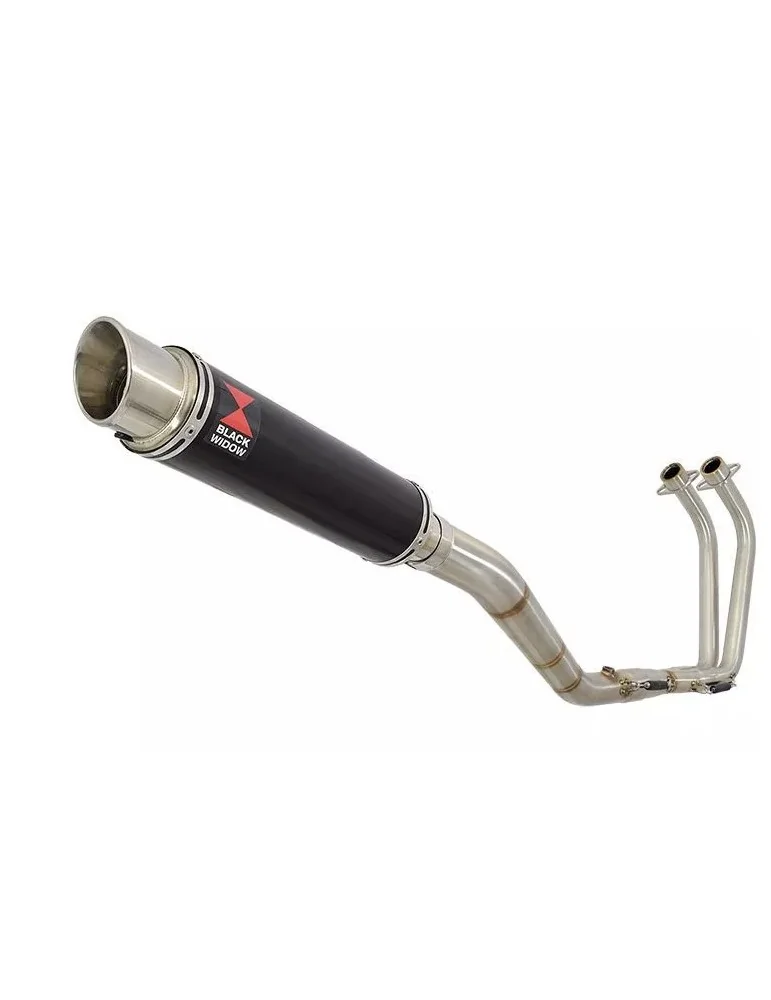 YZF R3 YZF R25 2015 - 2017 Decata Ligne complète + Silencieux GP Style Rond Noir En Inox 350mm