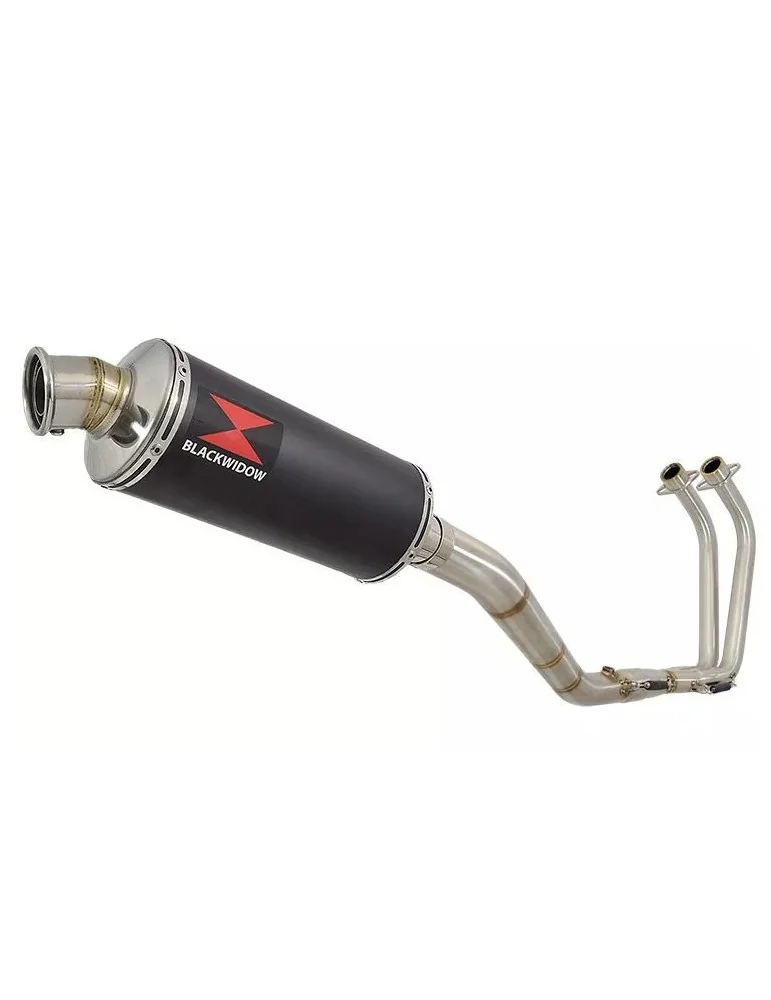 YZF R3 YZF R25 2015 - 2017 Decata Ligne complète + Silencieux Rond Noir En Inox 300mm