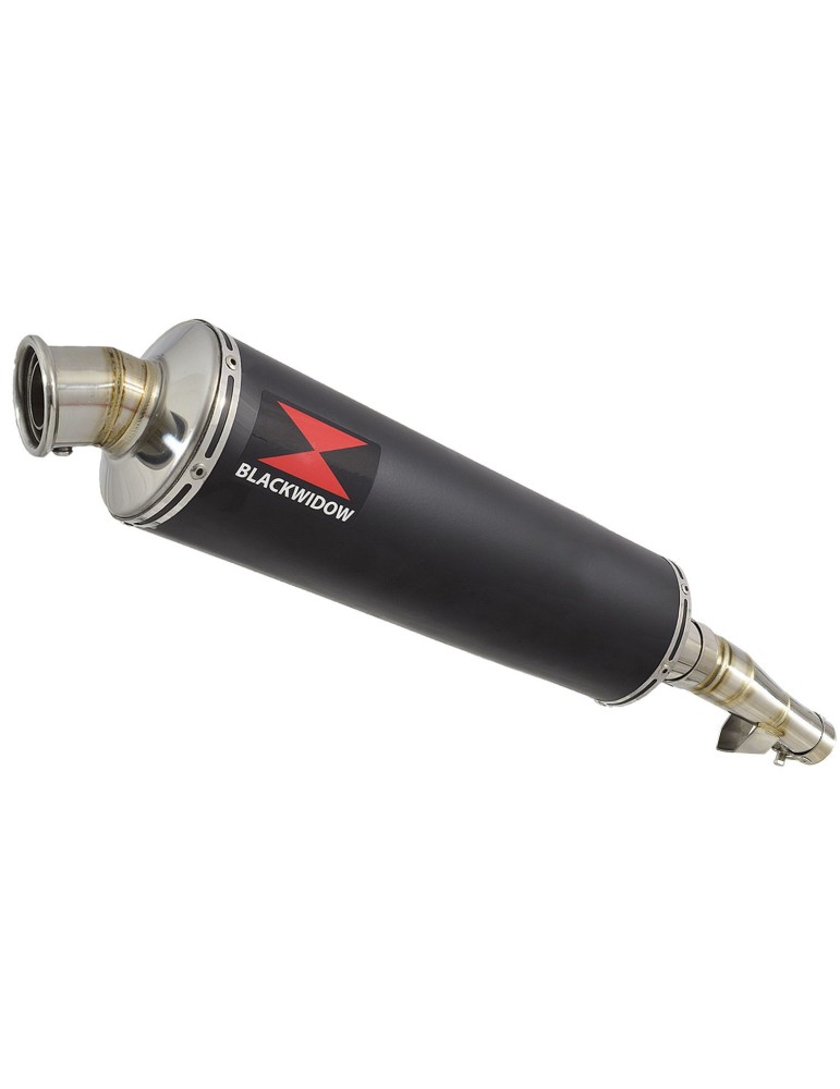 Honda NC 700 750 Integra 700 750 Tube de raccord + Silencieux Rond Noir Inox 400mm