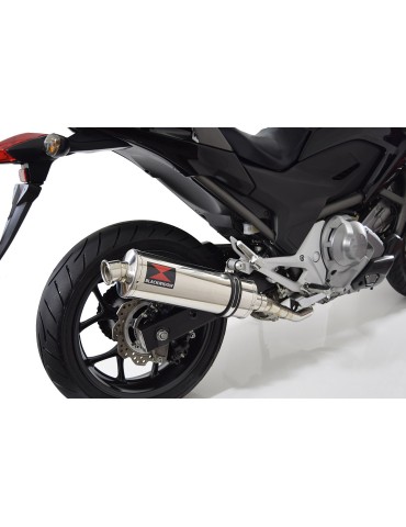 Honda NC 700 750 Integra 700 750 Decata Ligne complète / Silencieux Ovale Inox 400mm