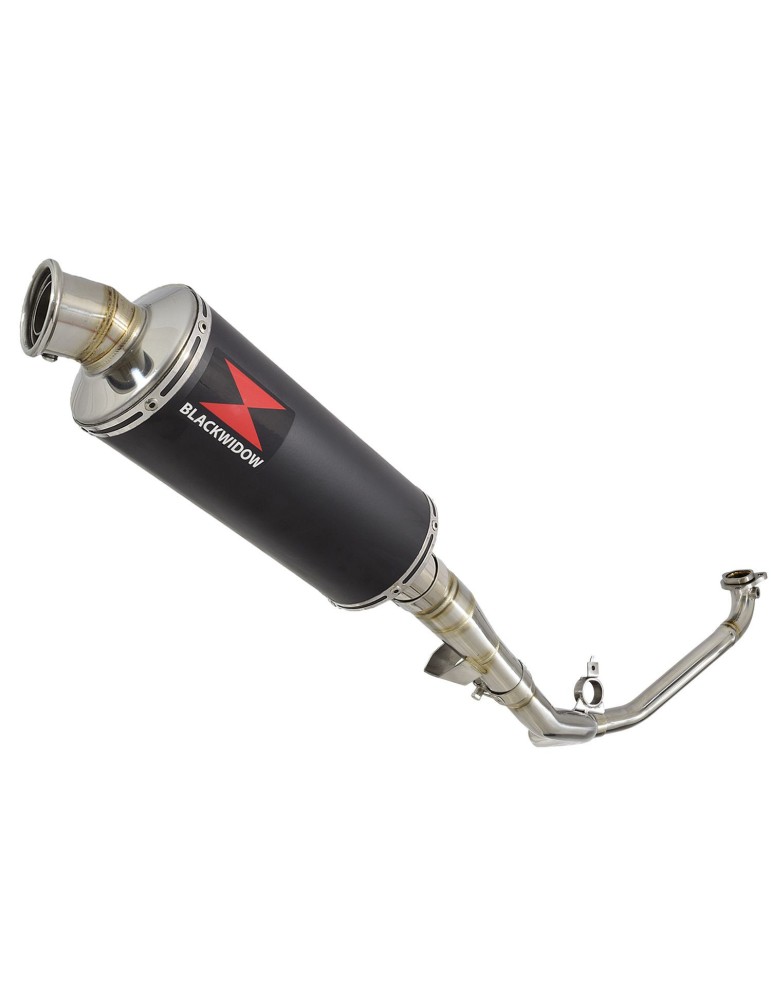 Honda NC 700 750 Integra 700 750 Decata Ligne complète / Silencieux Rond Noir Inox 300mm