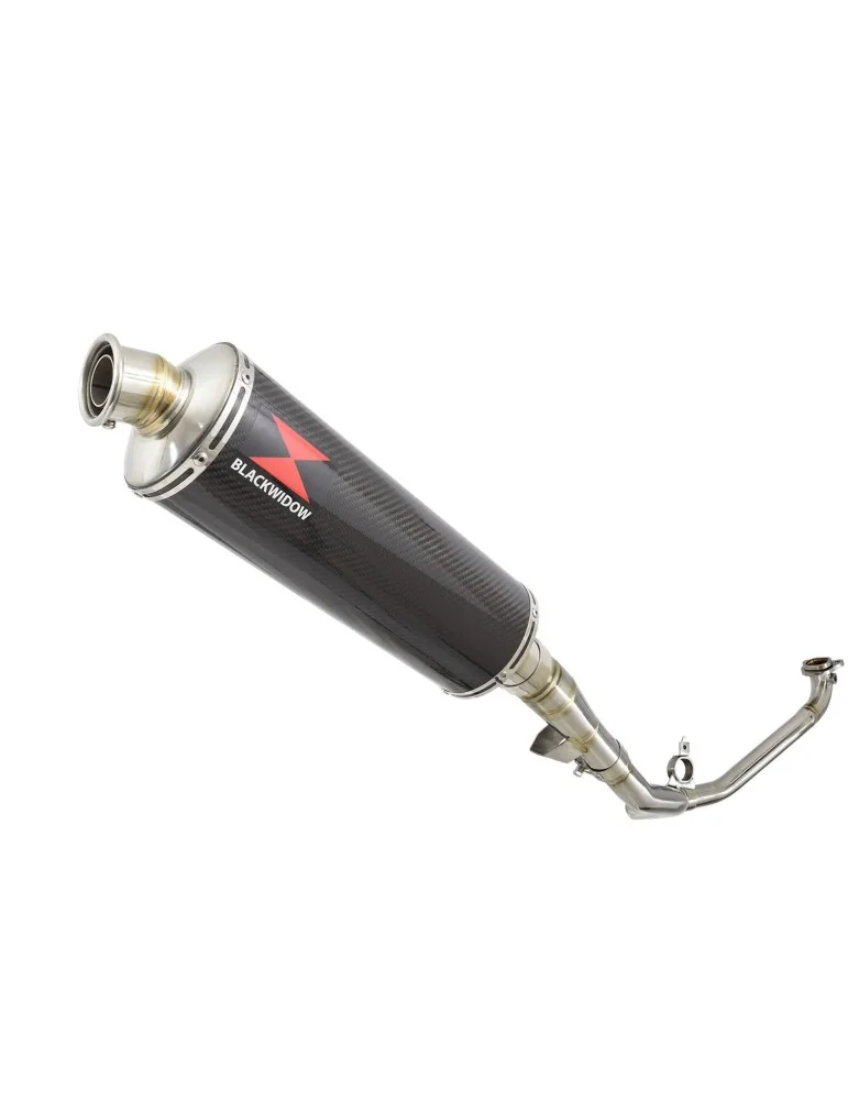 Honda NC 700 750 Integra 700 750 Decata Ligne complète / Silencieux Ovale En Carbone 400mm