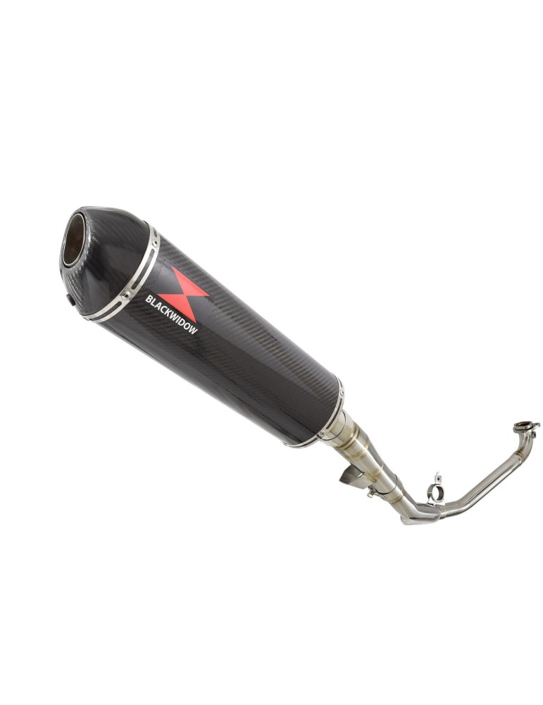 Honda NC 700 750 Integra 700 750 Decata Ligne complète / Silencieux Ovale En Carbone + Carbone Tip 400mm