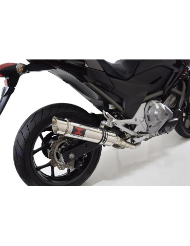 Honda NC 700 750 Integra 700 750 Decata Ligne complète / Silencieux Rond GP Style Inox 360mm