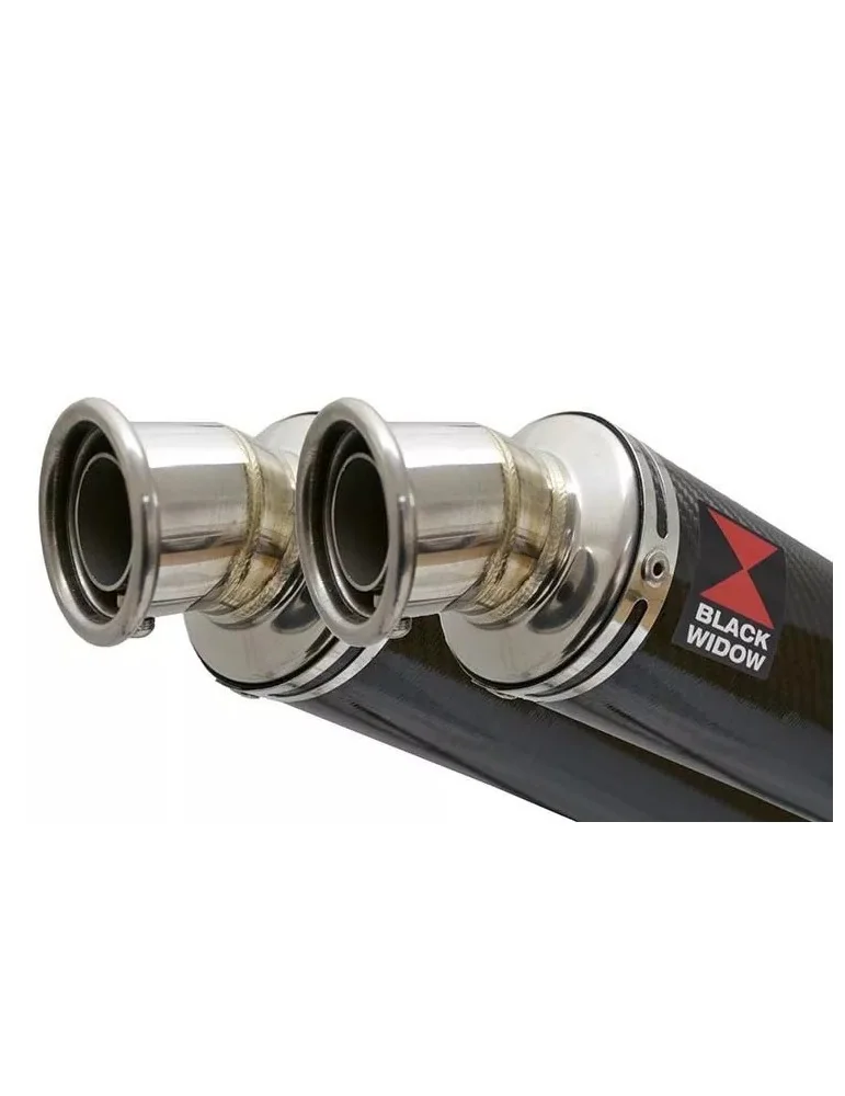 Suzuki DL1000 V-Strom 1000 Silencieux Kit / Silencieux Rond En Carbone 350mm