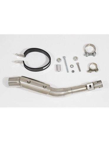Suzuki RV 125 / RV 250 VAN VAN 2003 - 2018  Silencieux Ovale En Inox & Canule en Carbone 300mm