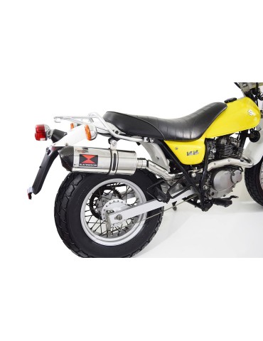 Suzuki RV 125 / RV 250 VAN VAN 2003 - 2018  Silencieux Ovale En Inox & Canule en Carbone 300mm