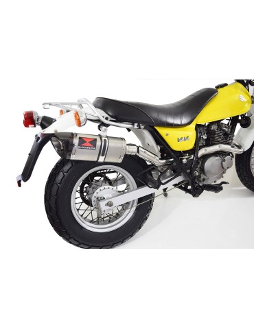 Suzuki RV 125 / RV 250 VAN VAN 2003 - 2018 Silencieux Tri Ovale En Inox & Canule En Carbone 250mm