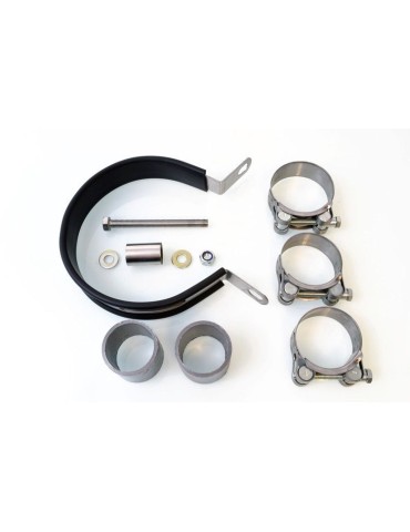 HONDA NT650 NT 650 DEAUVILLE Tube de raccord et Silencieux Ovale En Inox 300mm