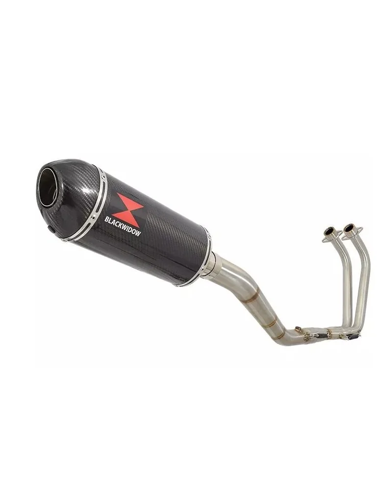 YZF R3 YZF R25 2015 - 2017 Decata Ligne complète + Silencieux Ovale En Carbone 300mm