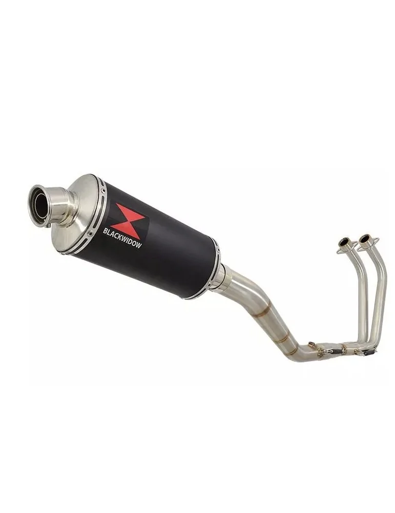 YZF R3 YZF R25 2015 - 2017 Decata Ligne complète + Silencieux Ovale Noir En Inox 300mm