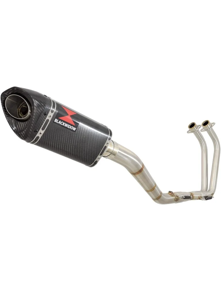 YZF R3 YZF R25 2015 - 2017 Decata Ligne complète + Silencieux Tri Ovale En Carbone 250mm