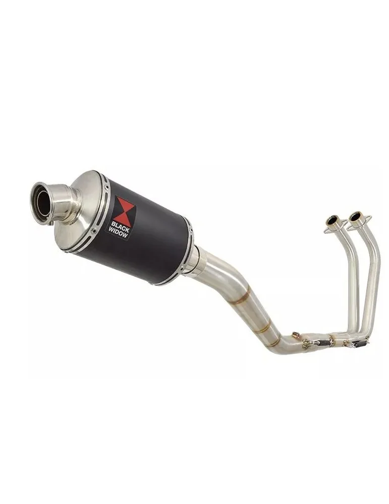 YZF R3 YZF R25 2015 - 2017 Decata Ligne complète + Silencieux Ovale Noir En Inox 230mm
