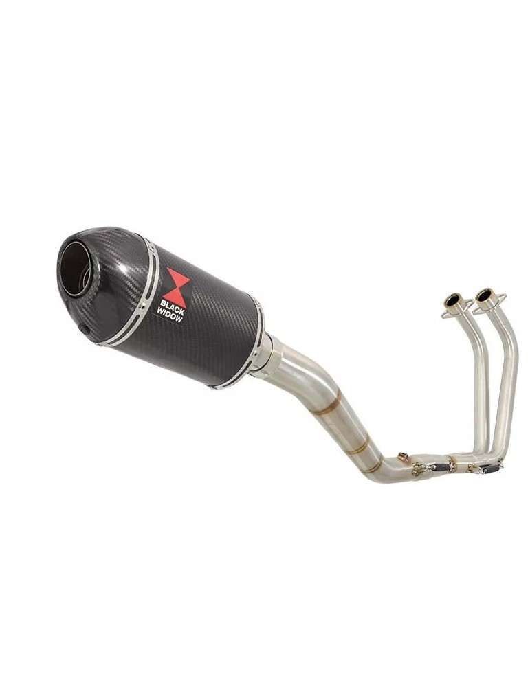 YZF R3 YZF R25 2015 - 2017 Decata Ligne complète + Silencieux Ovale En Carbone 200mm