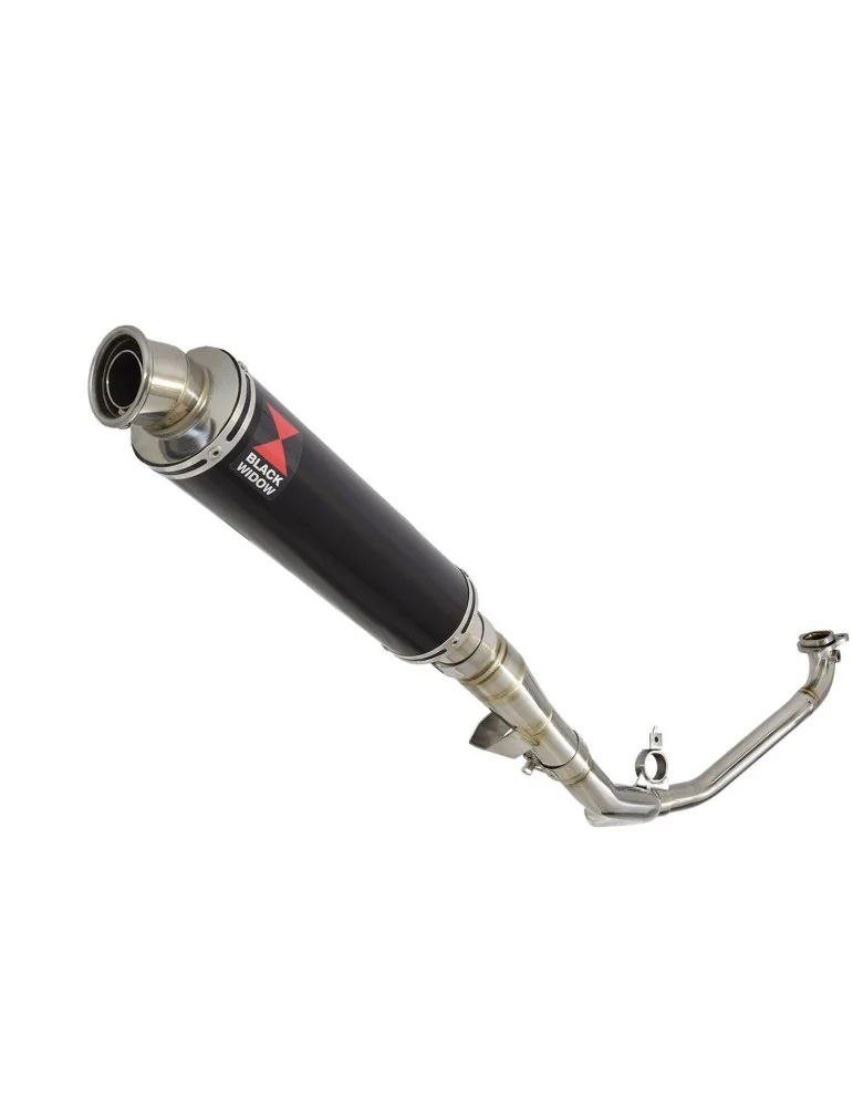 Honda NC 700 750 Integra 700 750 Decata Ligne complète / Silencieux Rond Noir Inox 350mm