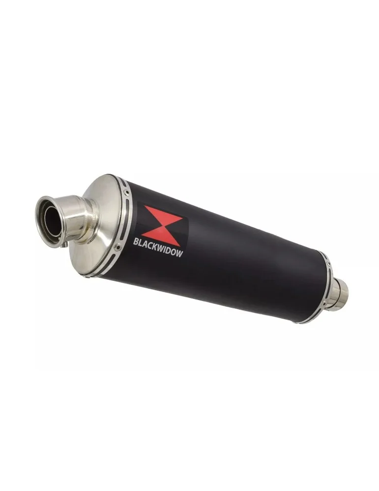 KAWASAKI ZX7R ZX-7R Ligne complète & Silencieux Ovale Noir En Inox 400mm