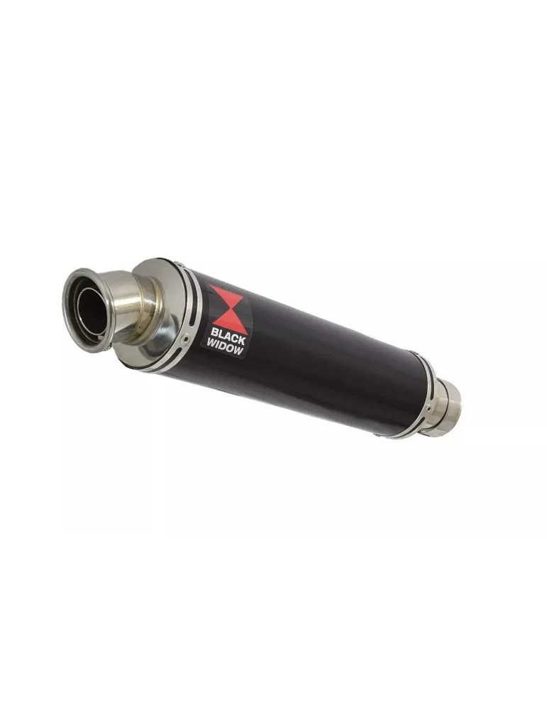 KAWASAKI ZX7R ZX-7R Ligne complète & Silencieux Rond Noir En Inox 350mm