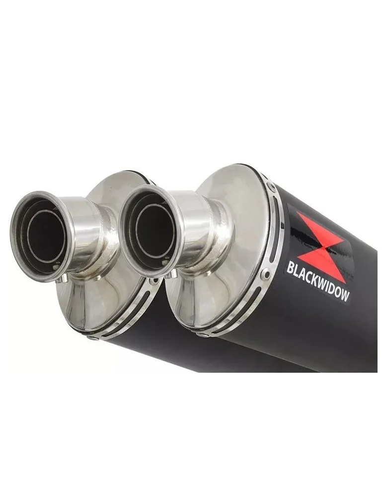GL1500 GL 1500 GOLDWING Kit & Silencieux Ovale Noir En Inox 300mm