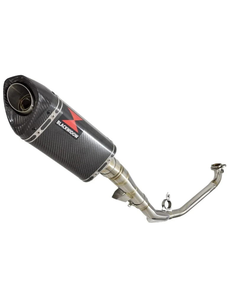 Honda NC 700 750 Integra 700 750 Decata Ligne complète / Tri Silencieux Ovale En Carbone + Carbone Tip 250mm