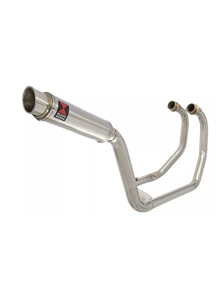KAWASAKI KLE 500 KLE500 Ligne complète & Silencieux Rond GP Style En Inox 350mm