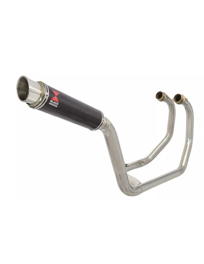 KAWASAKI KLE 500 KLE500 Ligne complète & Silencieux GP Rond En Carbone 350mm