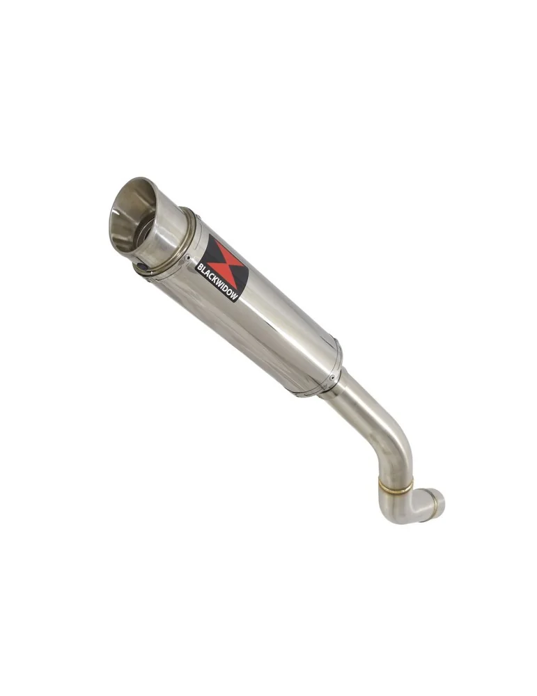 Z800 ZR800A Z800E 13 14 15 16 Tube de raccord (Link Pipe) Silencieux Rond GP Style en Inox 360mm 