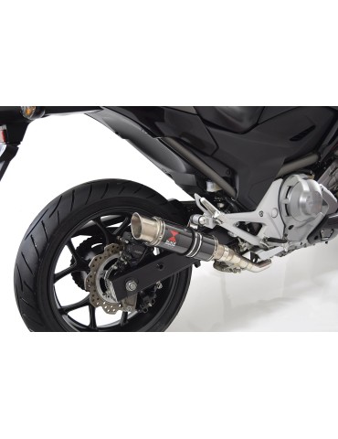 Honda NC 700 750 Integra 700 750 Decata Ligne complète / Silencieux GP Rond Carbone + Titanium 230mm