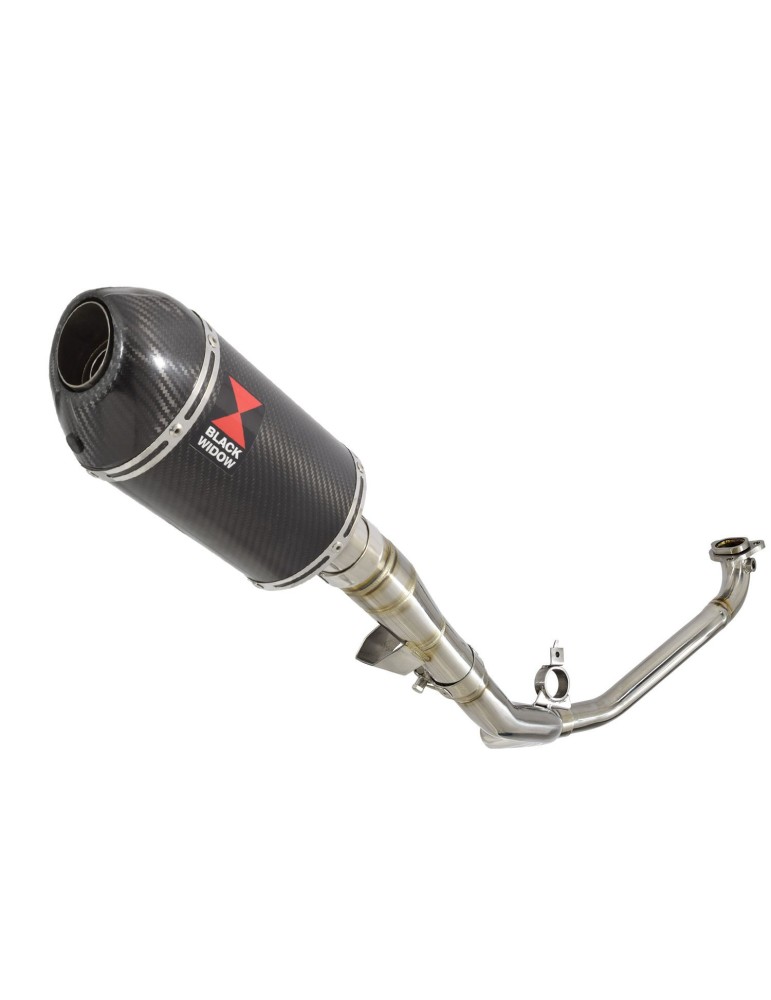 Honda NC 700 750 Integra 700 750 Decata Ligne complète / Silencieux Ovale En Carbone + Carbone Tip 200mm