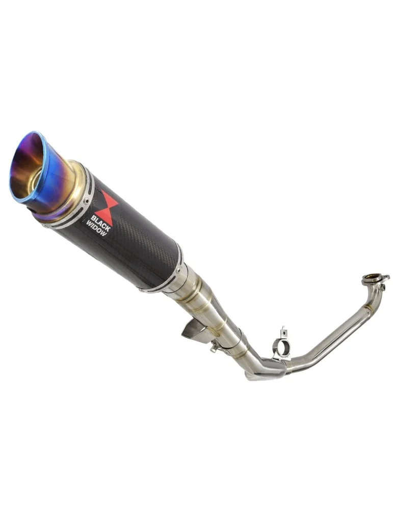 Honda NC 700 750 Integra 700 750 Decata Ligne complète / Silencieux GP Rond En Carbone + Inox Anodisé 230mm