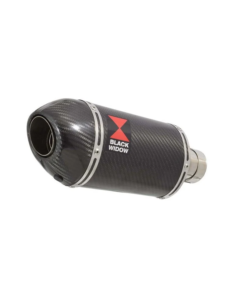 HONDA NT650 NT 650 DEAUVILLE Tube de raccord et Silencieux Ovale En Carbone + Carbone Tip 200mm