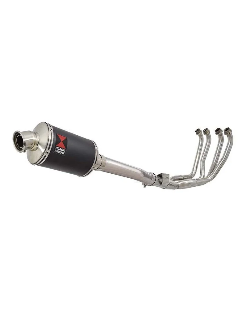 YZF1000 YZF1000R 1996-2003 Thunderace Ligne complète & Silencieux Ovale Noir En Inox 230mm