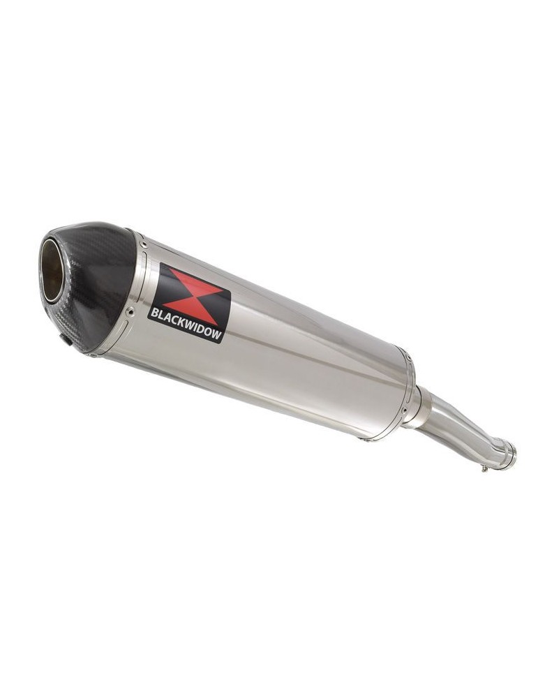 YZF750R YZF750 Tube de raccord et Silencieux Ovale En Inox + Canule En Carbone 400ST 400mm
