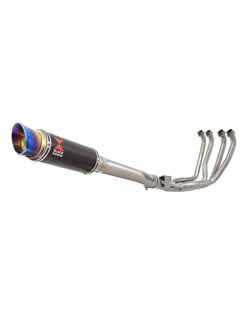 YZF1000 YZF1000R 1996-2003 Thunderace Ligne complète & Silencieux GP Rond En Carbone + Canule en Inox Anodisé 230mm