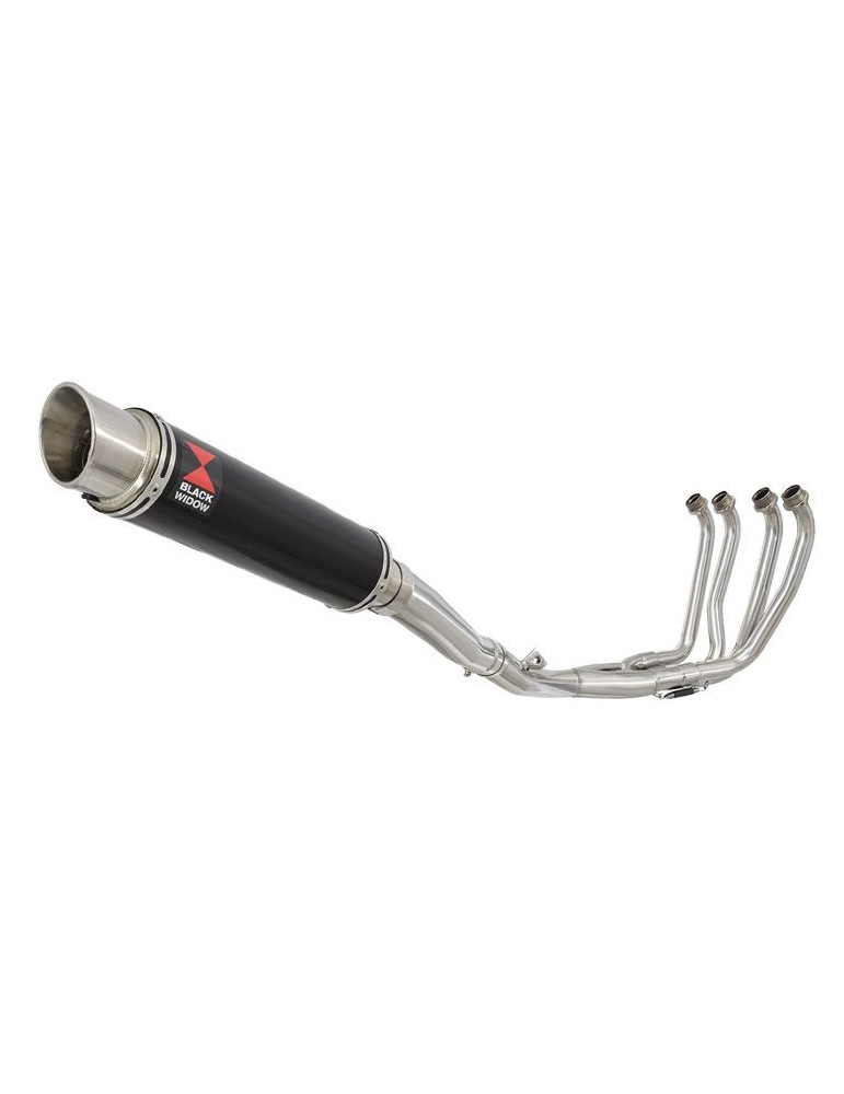 Yamaha YZF600R YZF 600 Thundercat Ligne complète & Silencieux Rond GP Style Noir En Inox 350mm