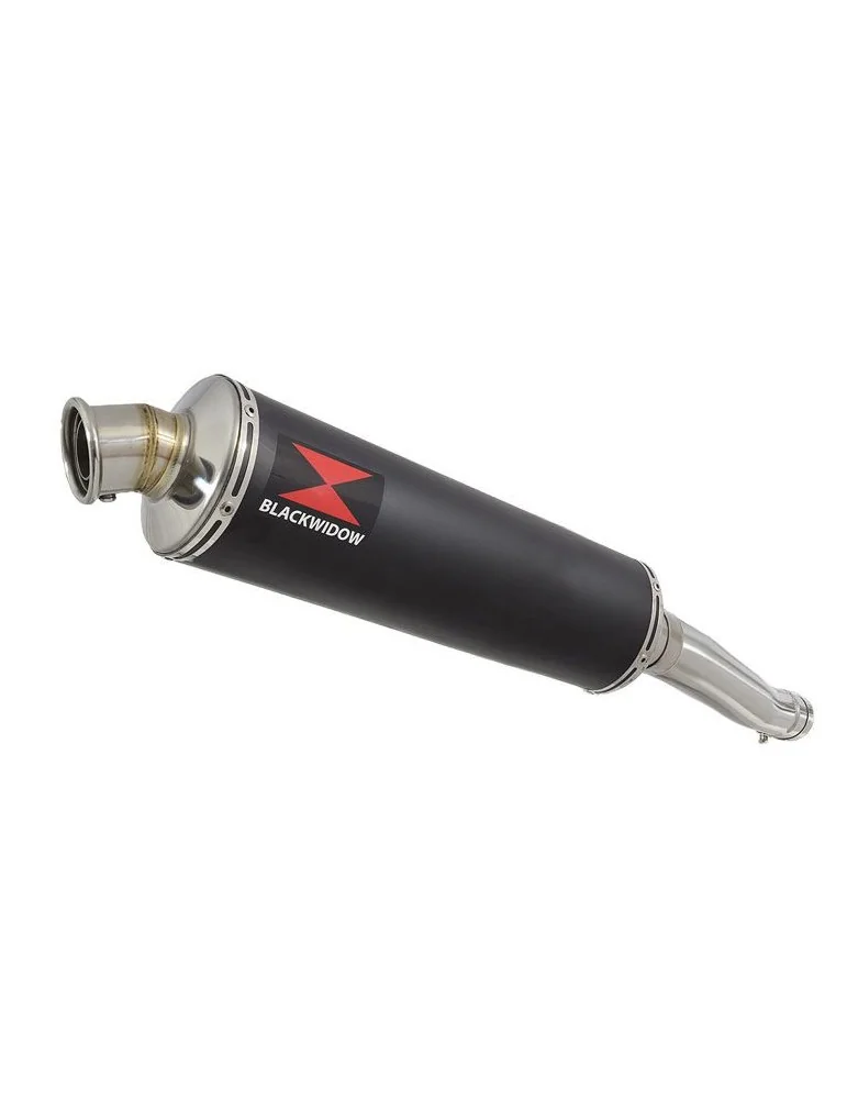 Yamaha YZF600R YZF 600 Thundercat Tube de raccord et Silencieux Rond Noir En Inox 400mm