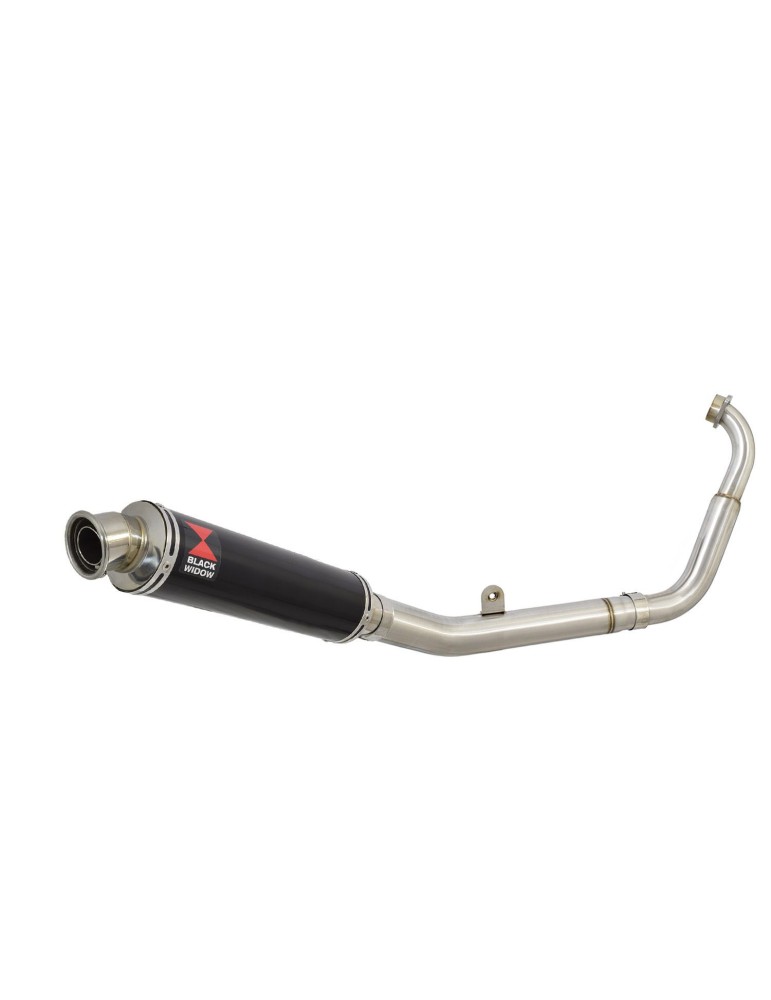 YZF-R 125 2014 - 2018 Passage Bas Diamètre XL Ligne complète & Silencieux Rond Noir En Inox 350mm